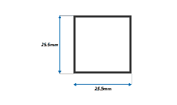Perfil de Aluminio Perfil Cuadrado de Aluminio 1