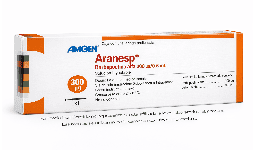 Darbepoetina alfa inyectable 300 mcg/ 0.6 mL Caja con cuatro jeringas prellenadas