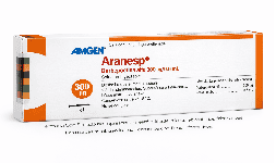 Darbepoetina alfa inyectable 300 mcg/ 0.6 mL Caja con cuatro jeringas prellenadas Venta de