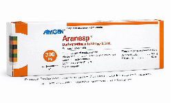 Darbepoetina alfa inyectable 300 mcg/ 0.6 mL Caja con cuatro jeringas prellenadas Precio