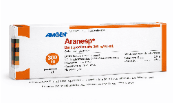 Darbepoetina alfa inyectable 300 mcg/ 0.6 mL Caja con cuatro jeringas prellenadas Genérico
