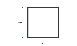 Perfil de Aluminio Cuadrado de 1 3/4