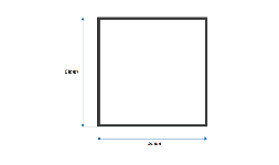 Perfil de Aluminio Cuadrado de Aluminio de 2″