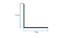 Perfil de Aluminio L de 1