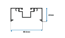 Perfil de Aluminio Bolsa Corta