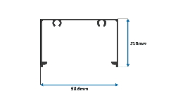Perfil de Aluminio Bolsa Lisa