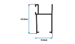 Perfil de Aluminio Cerco 1 ½