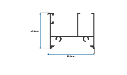 Perfil de Aluminio Jamba -1-½
