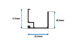 Perfil de Aluminio Junquillo