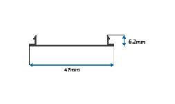 Perfil de Aluminio Tapa Lisa