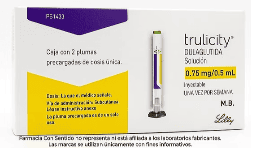 Dulaglutida 0.75 mg /0.5 mL Jeringa prellenada En Puebla