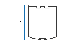 Perfil de Aluminio Marco Ventana para Puerta Pesada
