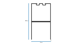 Perfil de Aluminio Zoclo para Puerta Pesada