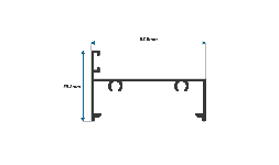 Perfil de Aluminio Batiente 2