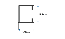 Perfil de Aluminio Cerco Fijo