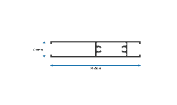 Perfil de Aluminio Zoclo para Puerta y Ventana Corrediza de 2