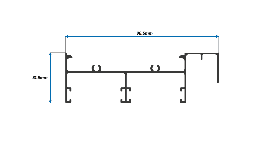 Perfil de Aluminio Jamba Mosquitero para Puerta y Ventana Corrediza de 3″