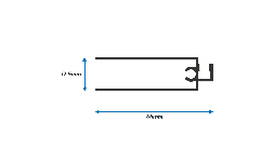 Perfil de Aluminio Mosquitero Horizontal para Puerta y Ventana Corrediza de 3