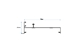 Perfil de Aluminio Riel para Puerta y Ventana Corrediza de 3