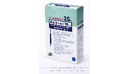 Etanercept 25 mg/ mL Caja con cuatro jeringas prellenadas