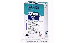 Etanercept 50 mg/ mL Caja con dos jeringas prellenadas En México