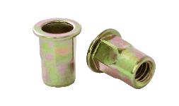 Tuercas remachables hexagonales o semihexagonales tropicalizadas