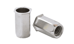 Tuercas remachables hexagonales/semihexagonales de acero inoxidable