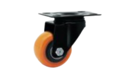 Rodajas giratorias con placa, llanta naranja, c/balero IEFPNNA4-4