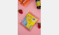 Polvo para preparar gelatina sabor fresa para agua