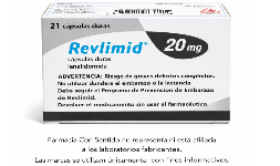 Lenalidomida 20 mg Caja con 21 tabletas Proveedor