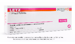 Letrozol 2.5 mg Caja con 30 tabletas