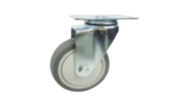 Rodajas giratorias con placa, llanta gris IEFPGGRISTER3 3