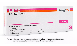Letrozol 2.5 mg Caja con 30 tabletas Genérico