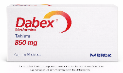 Metformina 850 mg Caja con 30 tabletas Costo de 