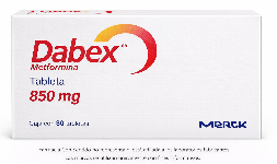 Metformina 850 mg Caja con 30 tabletas Genérico