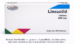 Linezolid 600 mg Caja con 10 tabletas