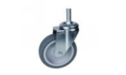 Rodajas giratorias sin freno, c/placa, c/tornillo, llanta gris IEFPGGRISTERTOR2 2