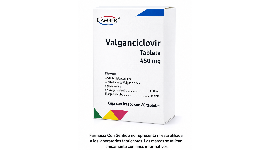 Valganciclovir 450 mg Caja con 60 tabletas