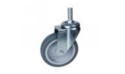 Rodajas giratorias sin freno, c/placa, c/tornilo, llanta gris IEFPGGRISTERTOR3 3