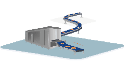 Máquina de congelación de túnel lineal IQF (Individual Quick Freezing)