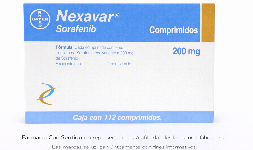 Tosilato de sorafenib (Nexavar) 200 mg Caja con 112 tabletas