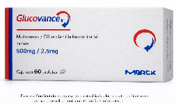 Metformina, glibenclamida 500 mg/ 2.5 mg Caja con 60 tabletas En Puebla
