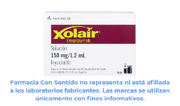 Omalizumab 150 mg/1.2 mL Frasco ámpula Efectos secundarios
