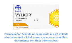 Ondansetrón 8 mg Caja con 10 tabletas