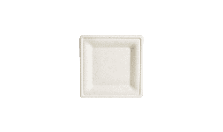 Plato compostable 8x8