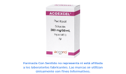 Paclitaxel 300 mg/ 50 mL Frasco ámpula Costo de