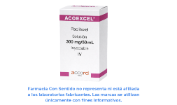 Paclitaxel 300 mg/ 50 mL Frasco ámpula En México