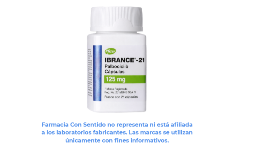 Palbociclib 125 mg Frasco con 21 cápsulas Venta de