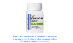 Palbociclib 125 mg Frasco con 21 cápsulas En México