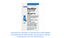 Panitumumab Solución inyectable 100 mg/ 5 mL